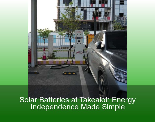 Solar Batteries at Takealot: Energy Independence Made Simple